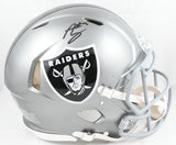 Ashton Jeanty Signed Raiders F/S Flash Speed Authentic Helmet-Beckett W Hologram