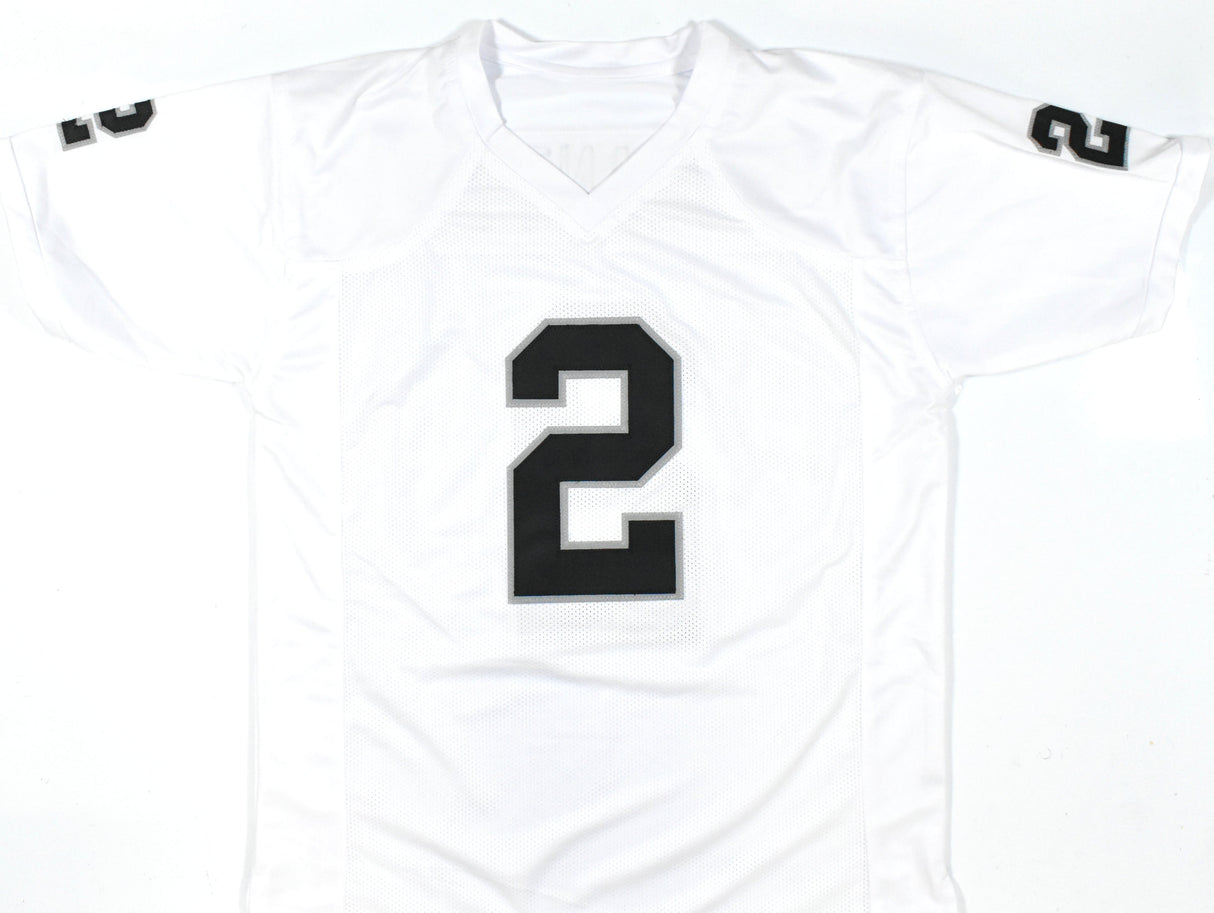 Ashton Jeanty Autographed White Pro Style Jersey - Beckett W Hologram *Silver