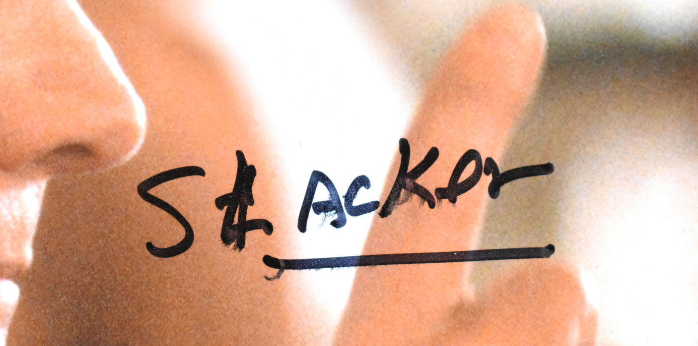 James Tolkan Autographed 16x20 BTTF Photo Slacker *Smeared - Beckett W Holo