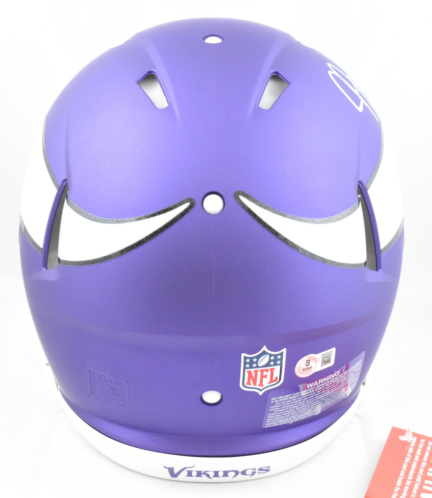 Justin Jefferson Signed Vikings F/S Speed Authentic Helmet-Beckett W Holo*Silver