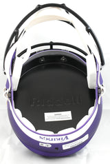 Justin Jefferson Autographed Vikings F/S Speed Helmet-Beckett W Hologram
