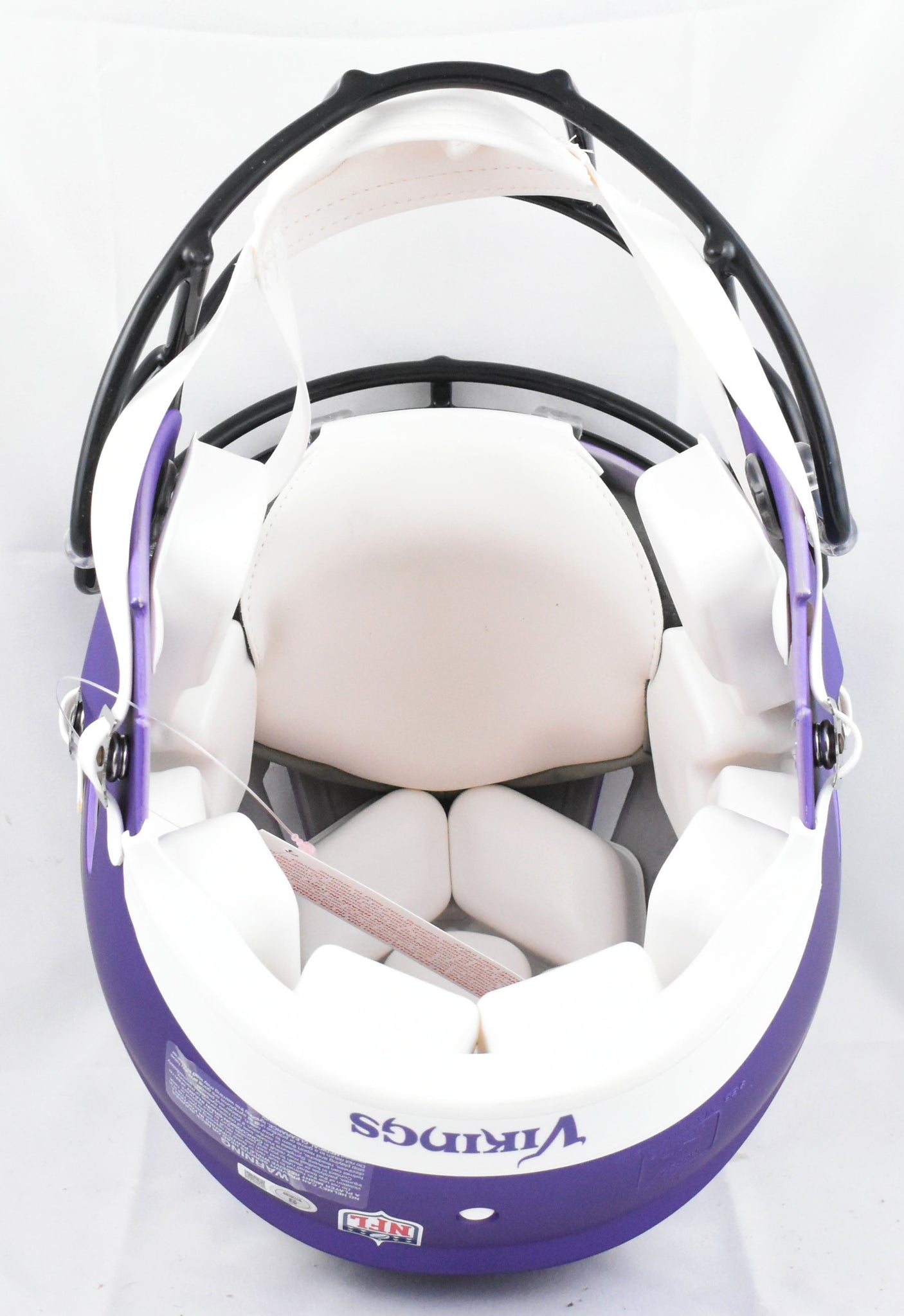 Justin Jefferson Signed Vikings F/S Speed Authentic Helmet-Beckett W Holo*Silver