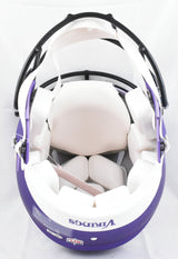 Justin Jefferson Signed Vikings F/S Speed Authentic Helmet-Beckett W Holo*Silver