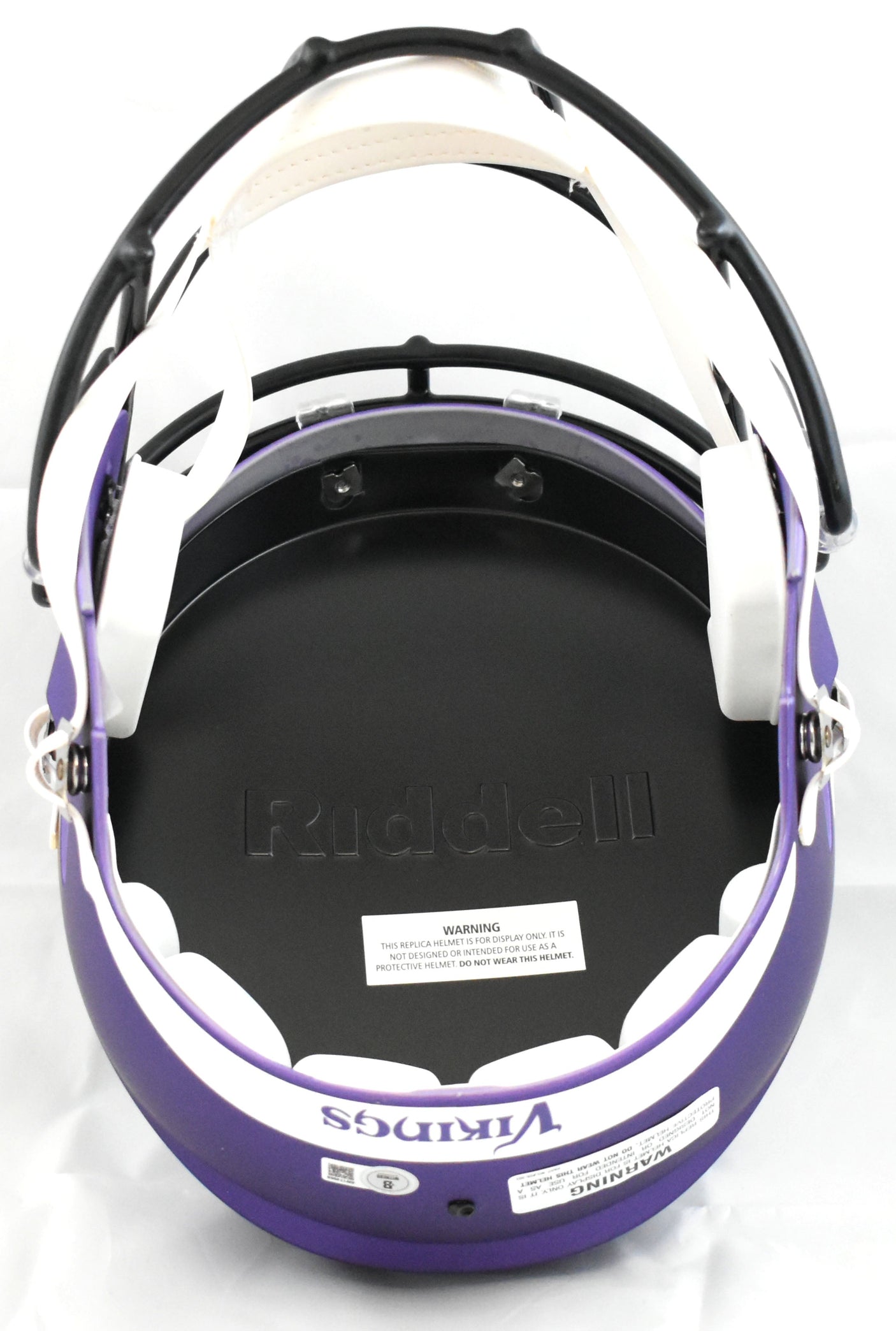 Justin Jefferson Autographed Vikings F/S Speed Helmet-Beckett W Hologram