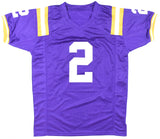 Justin Jefferson Autographed Purple College Style Jersey - Beckett W Hologram