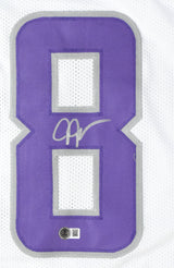 Justin Jefferson Autographed White Alt Pro Style Jersey - Beckett W Hologram