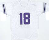 Justin Jefferson Autographed White Alt Pro Style Jersey - Beckett W Hologram