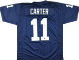 Abdul Carter Autographed Blue College Style Jersey - Beckett W Hologram *Black