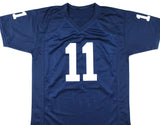 Abdul Carter Autographed Blue College Style Jersey - Beckett W Hologram *Left