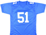 Abdul Carter Autographed Blue Pro Style Jersey - Beckett W Hologram