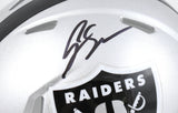 Geno Smith Autographed Las Vegas Raiders Speed Mini Helmet - Beckett W Hologram