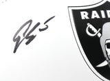 Geno Smith Autographed Las Vegas Raiders Logo Football - Beckett W Hologram