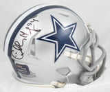 Charles Haley Autographed Dallas Cowboys Speed Mini Helmet - Prova *Black