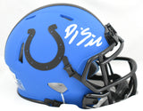 DJ Giddens Autographed Indianapolis Colts Rave Speed Mini Helmet- Beckett W Holo