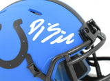 DJ Giddens Autographed Indianapolis Colts Rave Speed Mini Helmet- Beckett W Holo