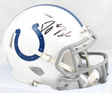 DJ Giddens Autographed Indianapolis Colts Speed Mini Helmet - Beckett W Hologram