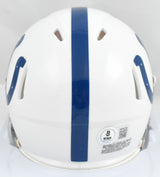 DJ Giddens Autographed Indianapolis Colts Speed Mini Helmet - Beckett W Hologram