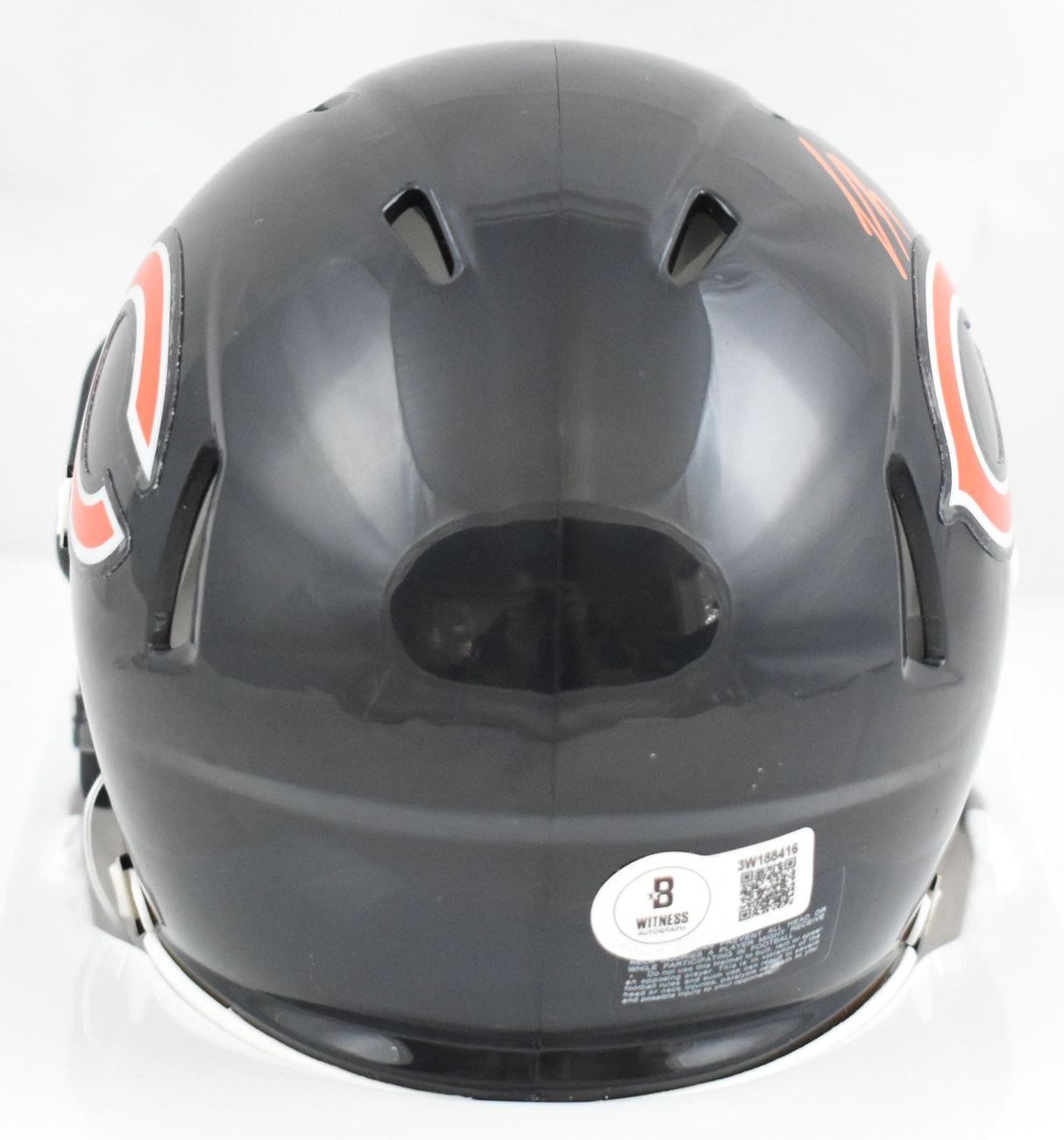 Luther Burden Autographed Chicago Bears Speed Mini Helmet - Beckett W Hologram