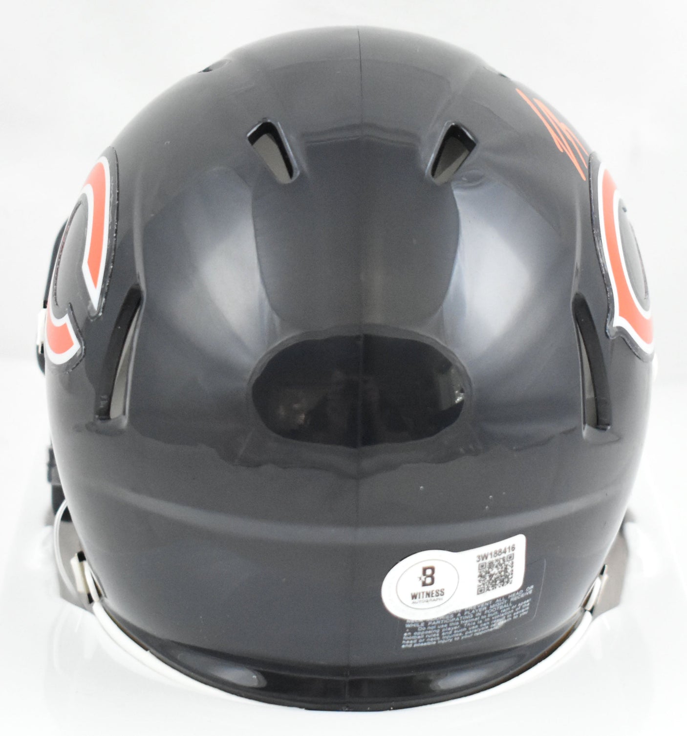 Luther Burden Autographed Chicago Bears Speed Mini Helmet - Beckett W Hologram