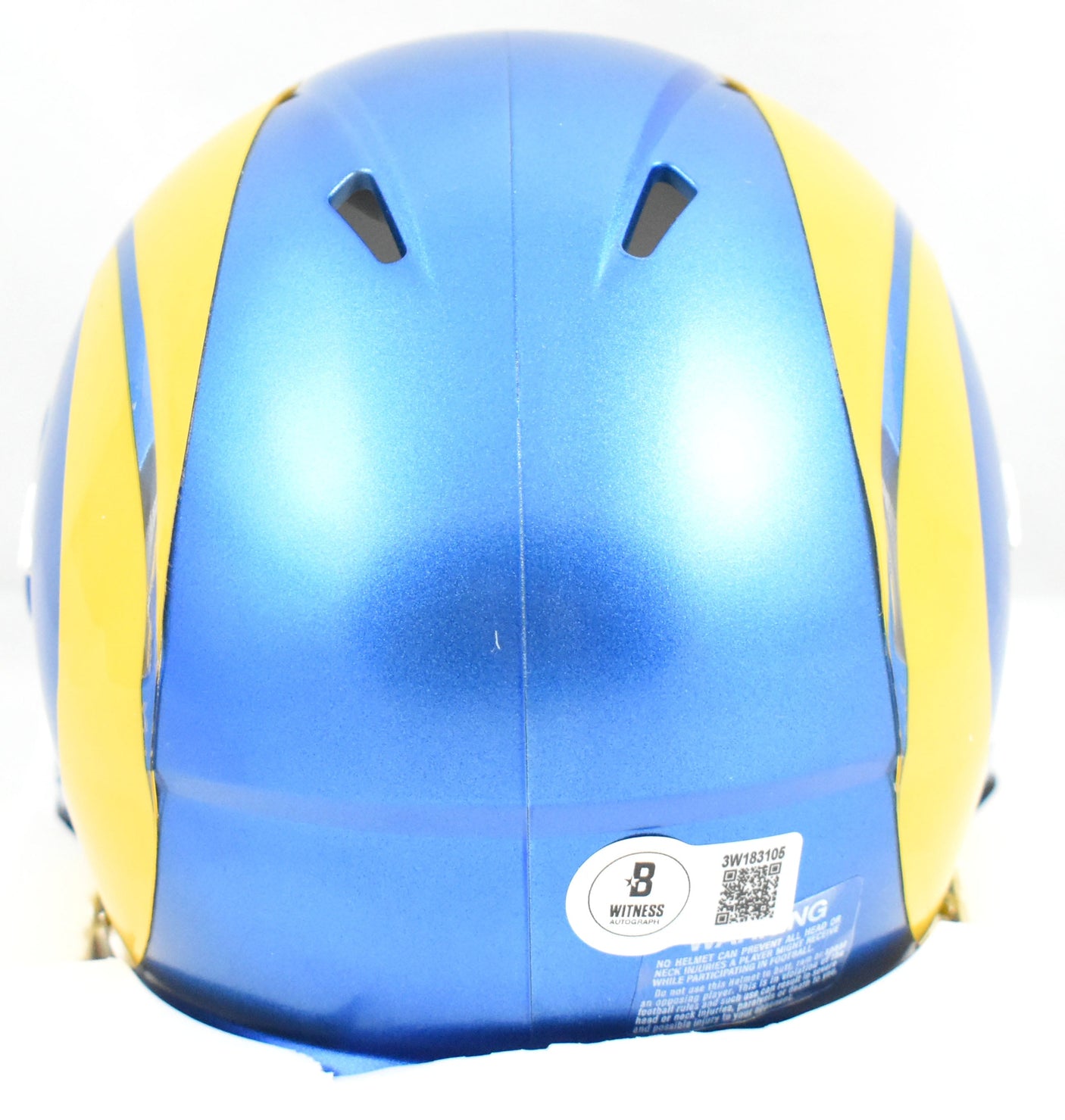 Jared Verse Autographed Los Angels Rams Mini Helmet - Beckett W Hologram *Black