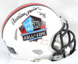 Anthony Munoz Autographed Cincinnati Bengals HOF Speed Mini Helmet- Prova *Black