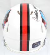 Anthony Munoz Autographed Cincinnati Bengals HOF Speed Mini Helmet- Prova *Black