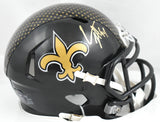 Cam Jordan Signed New Orleans Saints Alt 22 Speed Mini Helmet - Beckett W Holo