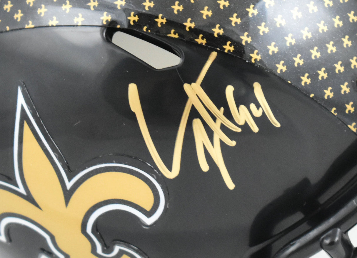 Cam Jordan Signed New Orleans Saints Alt 22 Speed Mini Helmet - Beckett W Holo