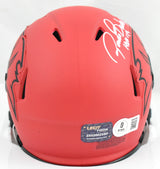 Ronde Barber Autographed Buccaneers Rave Speed Mini Helmet HOF - Beckett W Holo