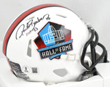 Ronde Barber Autographed Buccaneers HOF Speed Mini Helmet HOF - Beckett W Holo