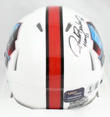 Ronde Barber Autographed Buccaneers HOF Speed Mini Helmet HOF - Beckett W Holo