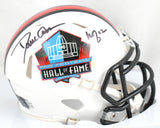 Dave Casper Autographed Hall of Fame Raiders Speed Mini Helmet- Prova *Black