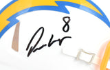 Omarion Hampton Signed Los Angeles Chargers Speed Mini Helmet - Beckett W Holo