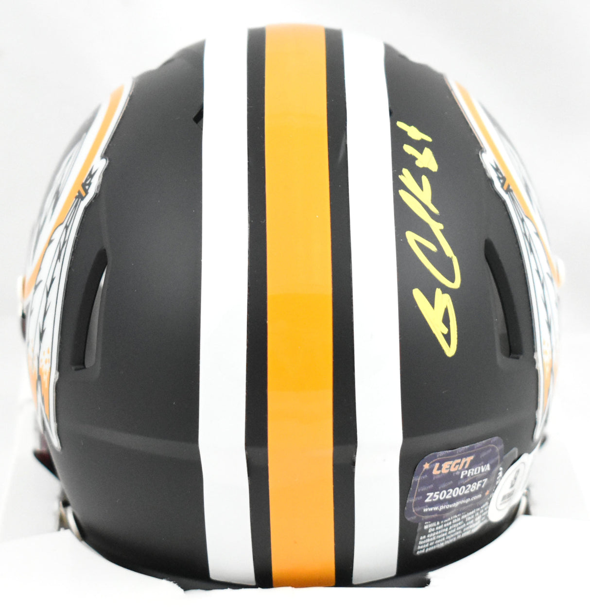 Gary Clark Autographed Washington Flat Black Speed Mini Helmet- BAW Holo