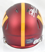 Joe Theismann Autographed Commanders Speed Mini Helmet 83 MVP - Beckett W Holo