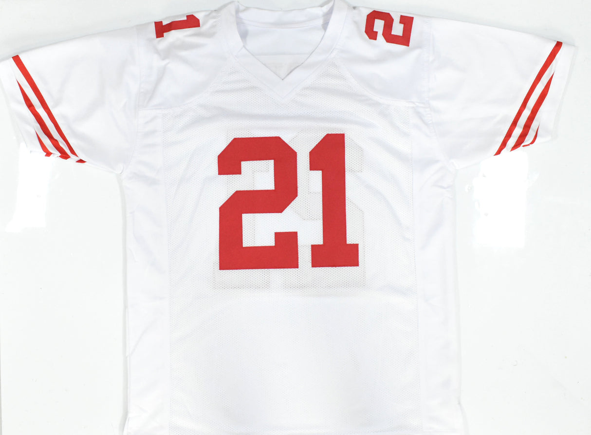 Frank Gore Autographed White Pro Style Jersey - Beckett W Hologram *Black