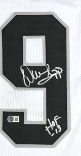 Warren Sapp Autographed White Pro Style Jersey w/HOF- Beckett W Hologram *Silver