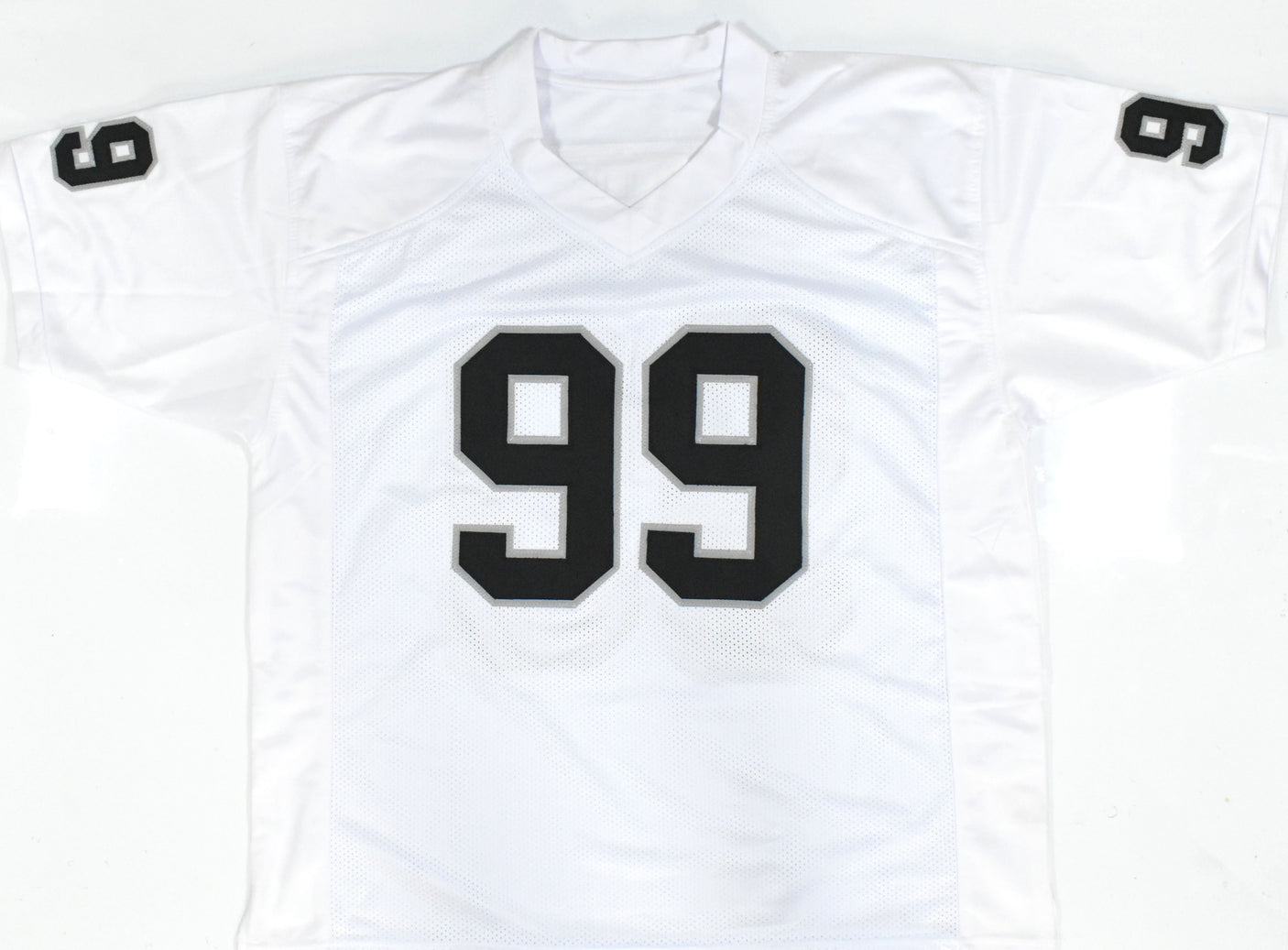 Warren Sapp Autographed White Pro Style Jersey w/HOF- Beckett W Hologram *Silver
