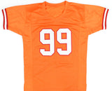 Warren Sapp Autographed Orange Pro Style Jersey w/HOF- Beckett W Hologram *Black