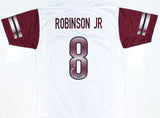 Brian Robinson Jr. Autographed White Pro Style Jersey-Beckett W Hologram *Silver