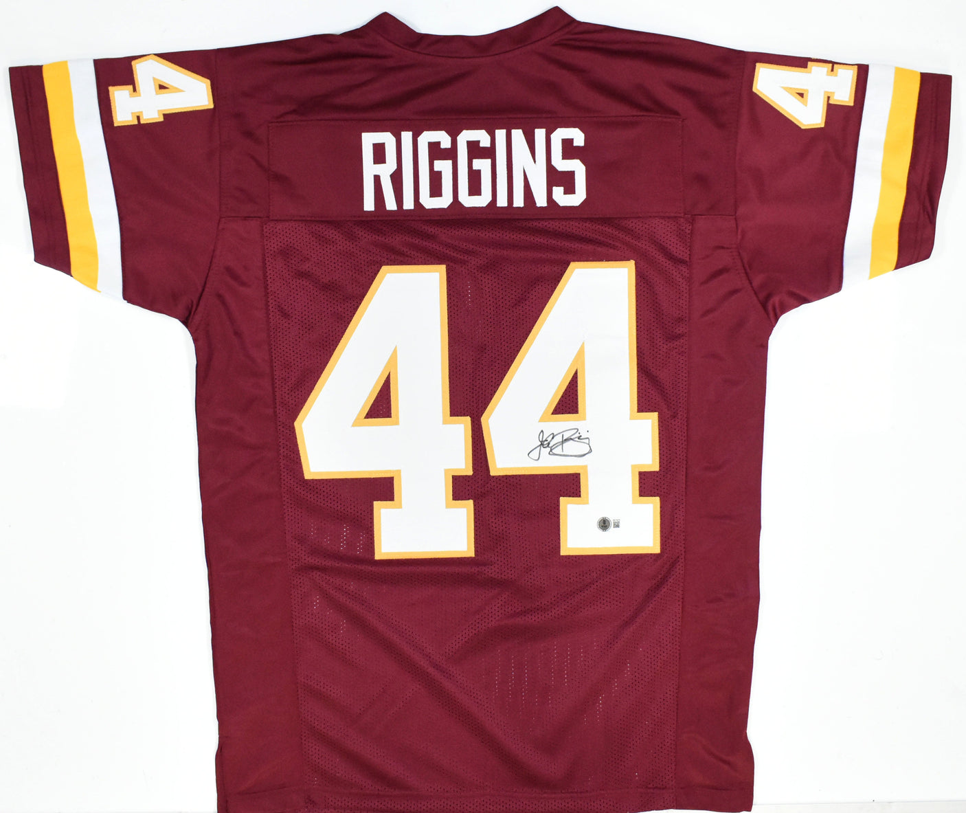 John Riggins Autographed Maroon Pro Style Jersey - Beckett W Hologram *Black