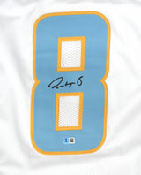 Omarion Hampton Autographed White Pro Style Jersey - Beckett W Hologram *Black
