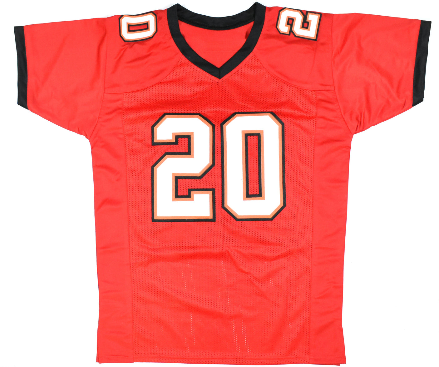 Ronde Barber Autographed Red Pro Style Jersey - Beckett W Hologram *Black