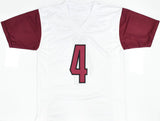 Frankie Luvu Autographed White Pro Style Jersey - Beckett W Hologram *Silver