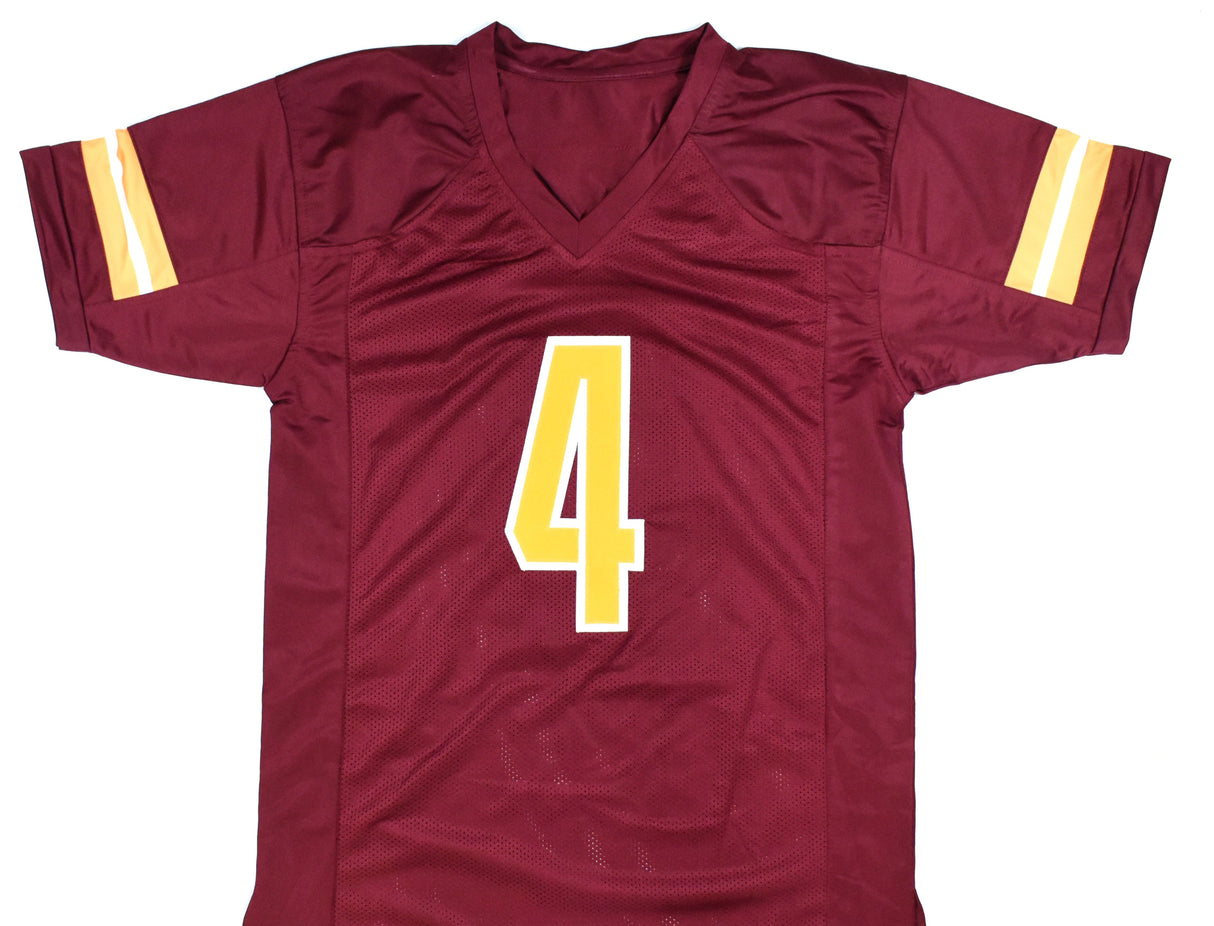 Frankie Luvu Autographed Maroon Pro Style Jersey - Beckett W Hologram *Black