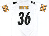 Jerome Bettis Autographed White Pro Style Jersey - Beckett W Hologram *Silver
