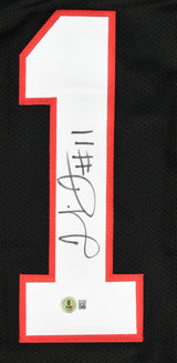Julio Jones Autographed Black Pro Style Jersey - Beckett W Hologram *Black