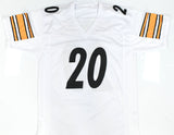 Kaleb Johnson Autographed White Pro Style Jersey - Beckett W Hologram *Silver