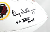 Mark Rypien John Riggins Doug Williams Signed Redskins Logo Football- Beckett W