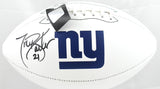 Tiki Barber Autographed New York Giants Logo Football - Beckett W Hologram